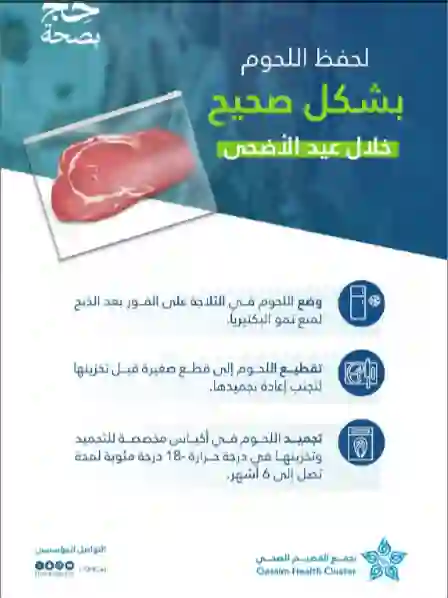 لحفظ لحوم الاضحية بشكل صحيح